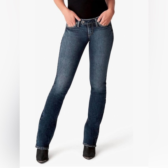 Silver Jeans Co. Womens Tuesday Low Rise Slim Bootcut-34x33 (16.5) Good Shape - Picture 1 of 15